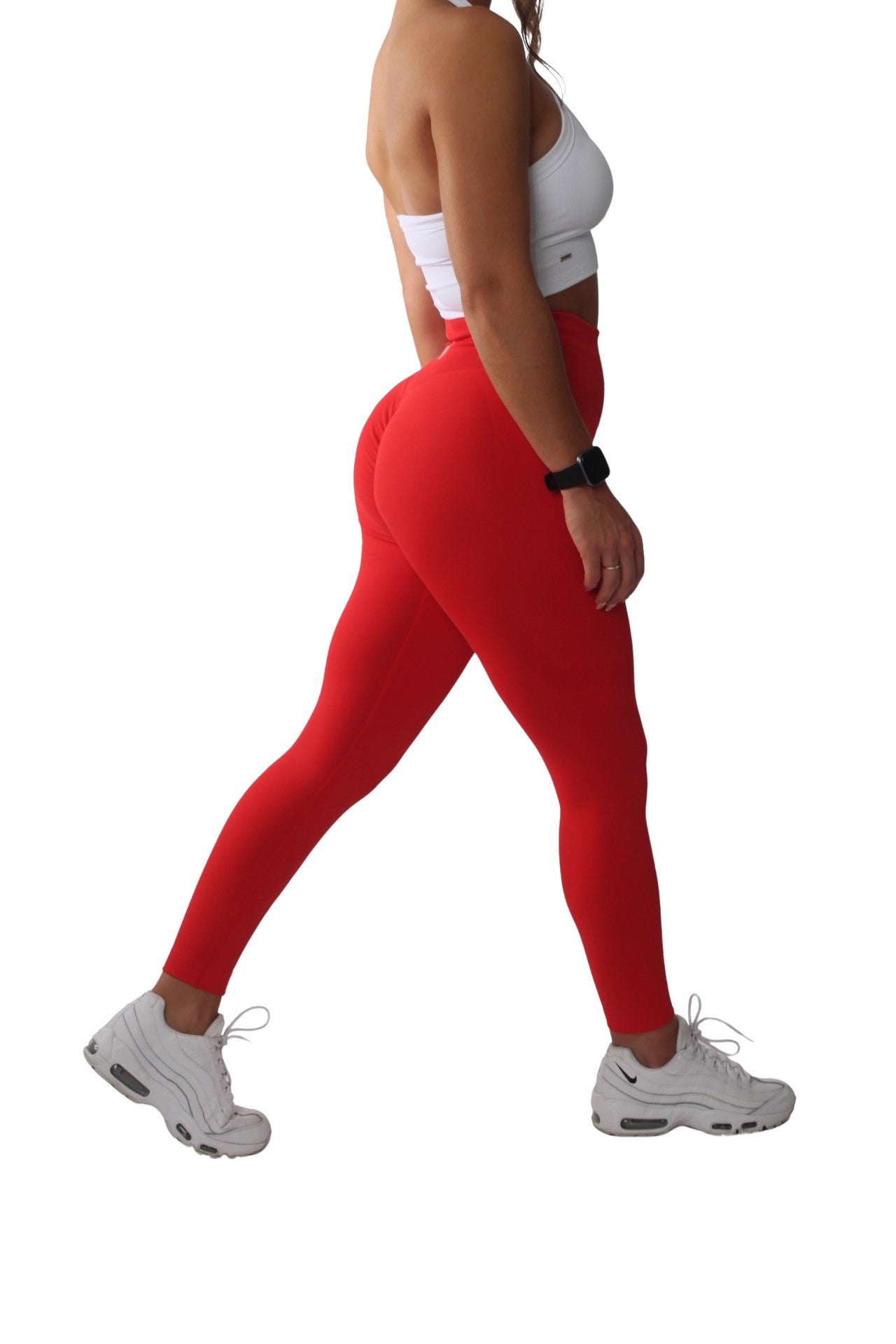 Gym bunny Scrunch leggings active wear - red – Shape Wear Shop